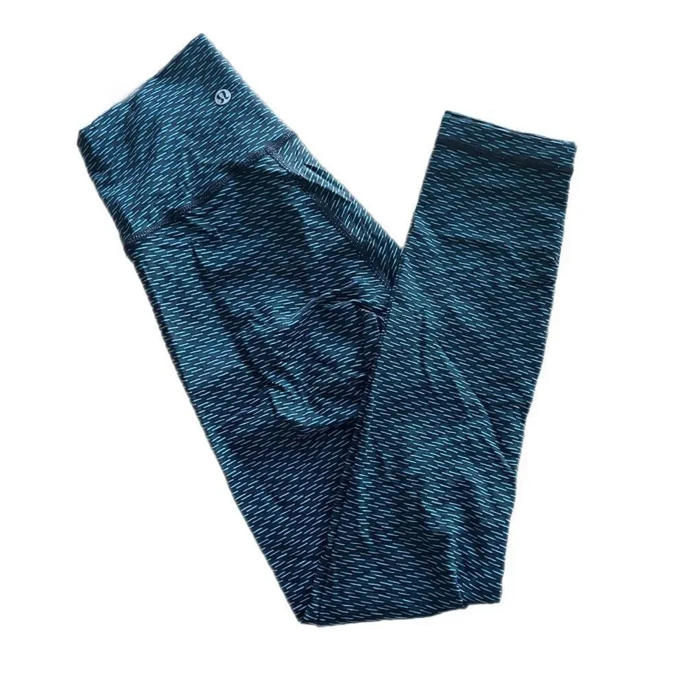 Lululemon Jacquard Black Indian Ocean Legging